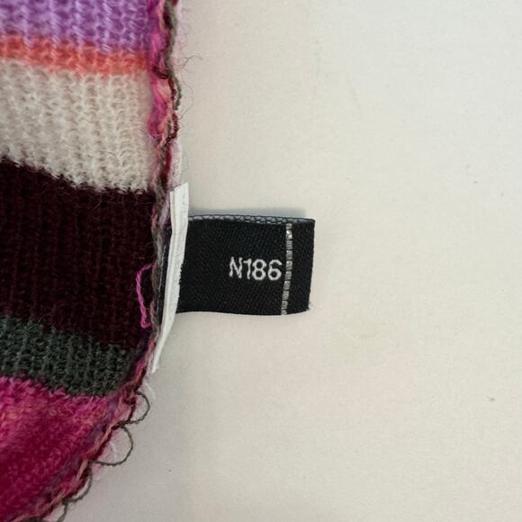 Kate Spade Striped Wool Polo Sweater Long Sleeve Collar Multicolor Maroon Size S - Picture 10 of 10